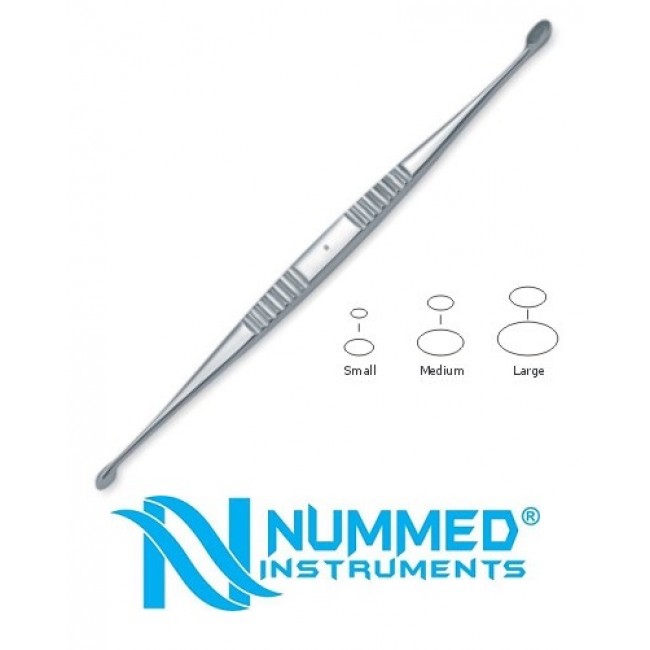 Volkmann Double Ended Spinal Curette , Spinal Instruments, Overall Length 22 cm